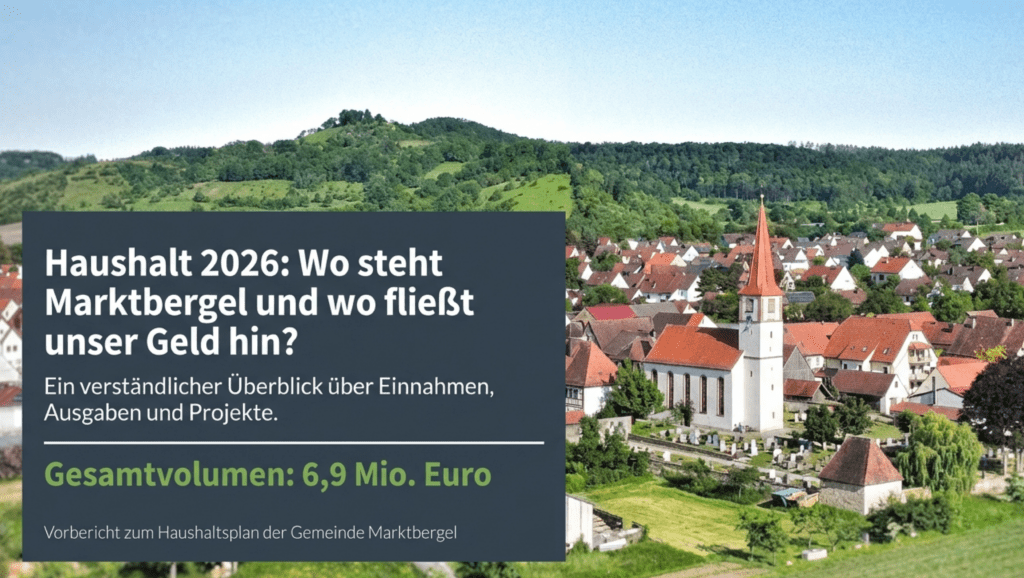 Haushalt 2026 – Investitionen statt Stillstand: Wo Marktbergel 2026 anpackt